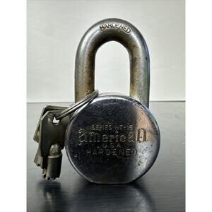 Vintage American Lock Company Series HT-15 Series U.S.A. Hardened 2 Keys